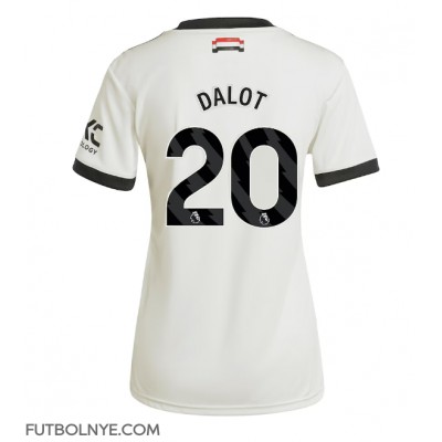 Camiseta Manchester United Diogo Dalot #20 Tercera Equipación para mujer 2024-25 manga corta Camiseta Manchester United Diogo Dalot #20 Tercera Equipación para mujer 2024-25 manga corta
